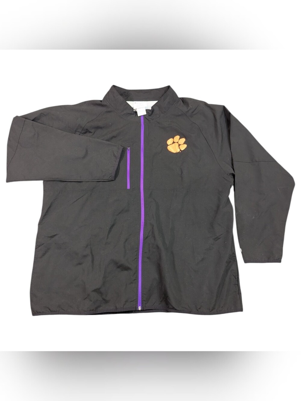 Champion Clemson Tigers Vented Windbreaker Jacket Men's SZ 2XL Fight Tigers